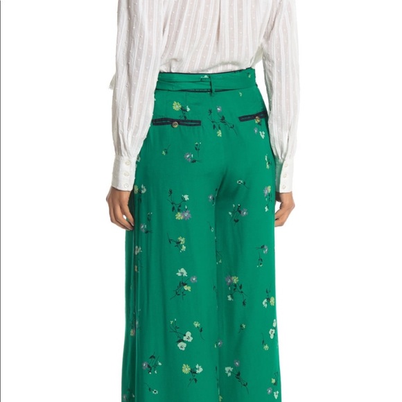 Free people -Bennie belted  Wide Leg Pants-Sz:4 - Picture 3 of 12
